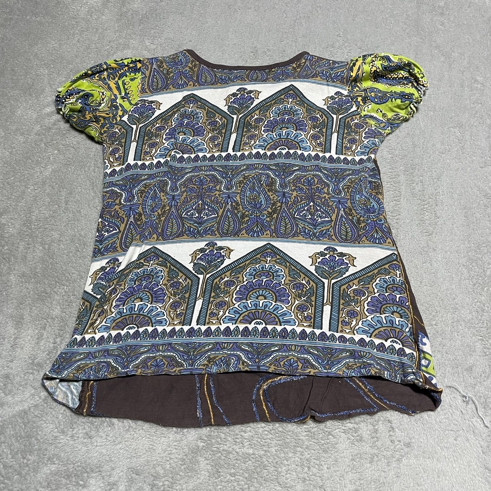 Inner Child Top Womens Small Patchwork Embroidere… - image 8